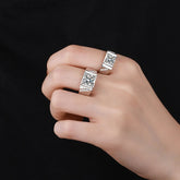 Men's Moissanite 925 Silver Ring